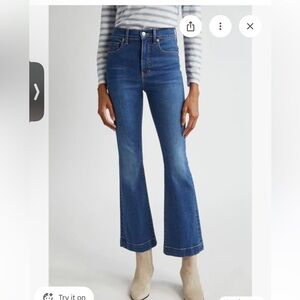 Veronica Beard Kick-Flare crop jeans